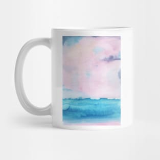 Watercolor landscape sky clouds Mug